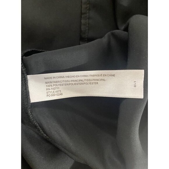 Eloquii Black One Sleeve Women's Casual Blouse - 18 - Picture 11 of 12